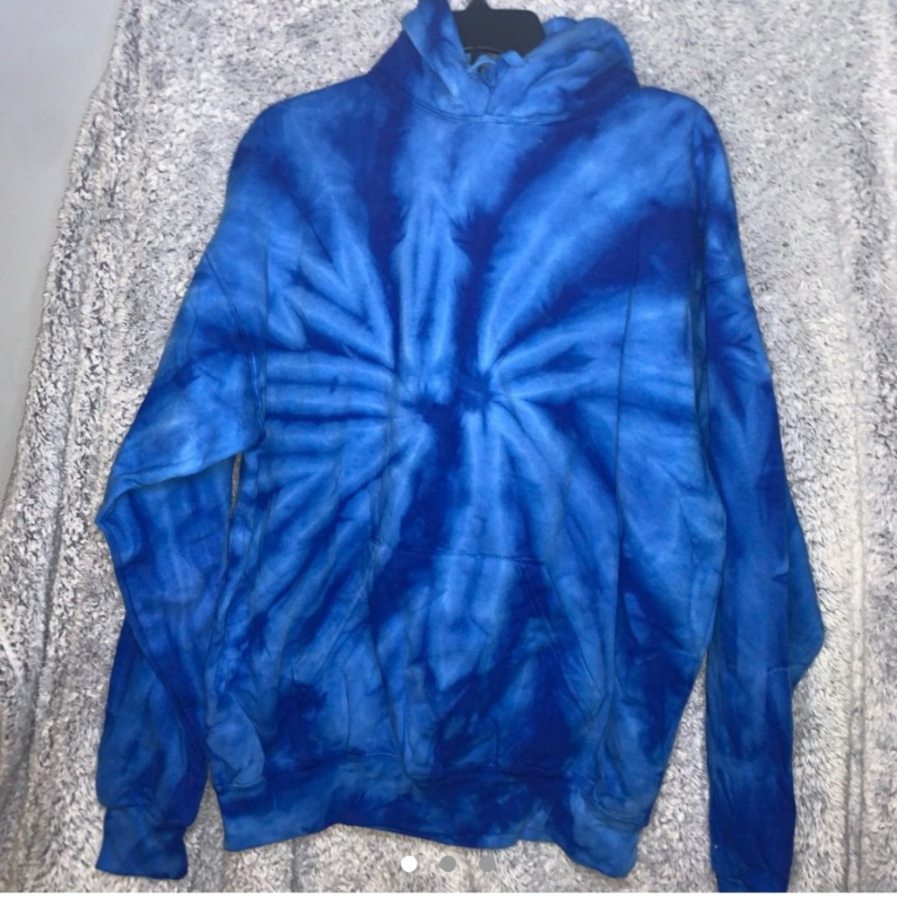 Dark blue tie dye hoodie